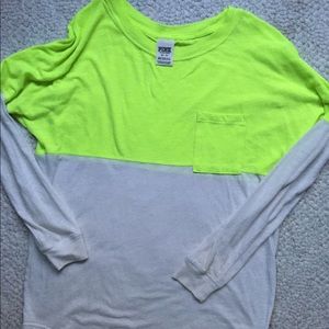 “Pink” neon yellow/ green & white